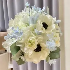 アネモネブーケ　ウェディングブーケ　造花