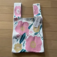 HUNDRED HR-NT-500 花柄ニット　トートバッグ