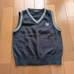 COMME CA ISM ネイビー Vネックベスト