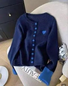 ハート刺繍カーディガン