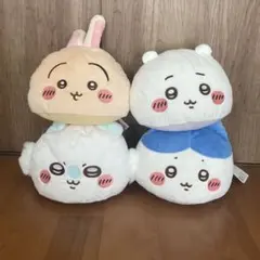 ちいかわ　プレミアムドームクッション　ちいかわ＆ハチワレ　うさぎ＆モモンガ