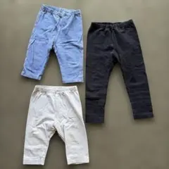 ユニクロ　レギンス　七分丈2枚＆十分丈　おまとめ　サイズ90