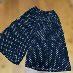 子供用ドット柄 ワイドパンツ ガウチョパンツのサムネイル