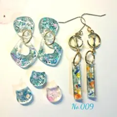 SALE♡ハンドメイドレジンピアス　３点セット