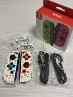【ジャンク】Switch Joy-Con 青赤セット（カービィカバー付）