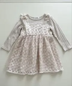 SLAPSLIP 花柄レース　ワンピース　100