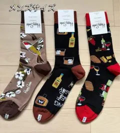 ハッピーソックス　メンズサイズ　3足セット