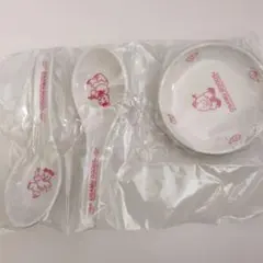 オサムグッズ 食器セット 皿2枚・レンゲ2本