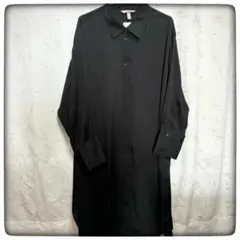 H&M ブラック 長袖シャツ・ワンピース