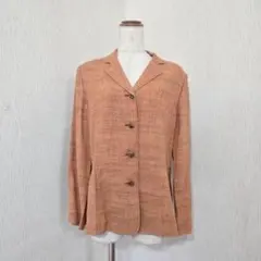 コレット（M）シングルジャケット　春夏　くすみオレンジ系　長袖　上品　フォーマルのサムネイル