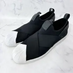 美品 adidas アディダス スーパースター スリッポン ブラック 29cm 