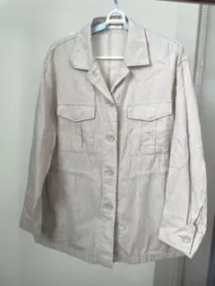 UNIQLO ベージュ 長袖シャツSサイズ