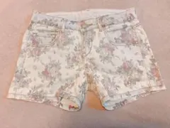 ZARA KIDS girls 花柄デニムショートパンツ