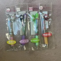 ご当地キティ　ストラップ付きボールペン4本セット