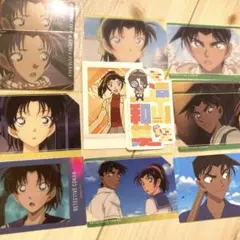名探偵コナン 服部平次　遠山和葉　カード&ステッカー　 12枚セット
