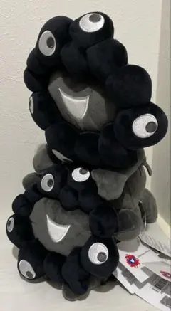 大阪万博限定　 黒ミャクミャク　お手玉風　這い型　ぬいぐるみ　 M　2点セット