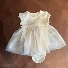 フリルベビードレス　退院着　クリスマス　50cm