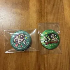 パワーパフガールズ　バターカップ　刺繍缶バッチ