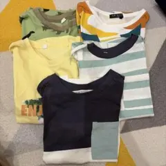 恐竜柄・ボーダーなど　Tシャツ5枚