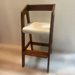 【大阪市内引き取り希望】タンスのゲン　木製キッズチェア 足置き付き