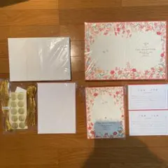 結婚式招待状・席次表　手作りキット60枚