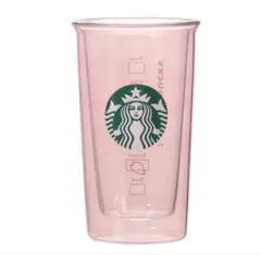 スターバックスSAKURA2025ダブルウォール耐熱グラスペールピンク355ml