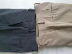 ユニクロ◆スマートアンクルパンツ グレー・ベージュ Sサイズ Ⅹ 2
