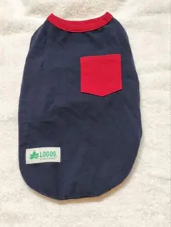 現行品■LOGOS 小型犬用 タンクトップ ネイビー　犬服　ロゴスのサムネイル