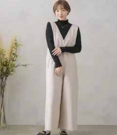 レトロガール　パール付きサロペット　retro girl