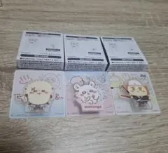 ちいかわ　ビスケット　アクリルシーンクリップ　モモンガ　シーサー　ラッコ