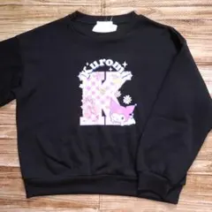新品 未使用 クロミ 長袖 裏起毛 トレーナー 女の子 黒色 150のサムネイル