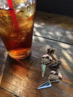 ✴︎ヴィンテージピアス　夏　シルバー