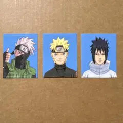 最強ジャンプ付録 顔写真風ステッカー 証明写真 ナルト サスケ カカシ 特典