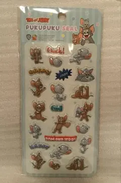 【正規品】トムジェリ ぷくぷくシール トム＆ジェリー　PUKUPUKUシール