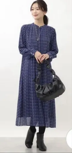 美品✨１月８日迄出品＊Reflectブルーチェック柄ワンピース「即日発送」