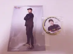 おさかなじんろう　THEリアル　2nd PUS 缶バッジ　特典ポスカ　ヒロキ