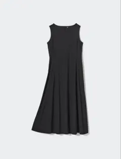 UNIQLO ユニクロ　ウルトラストレッチエアリズムワンピース　黒　ブラック　夏