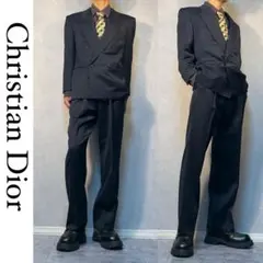 Christian Dior セットアップ　ダブル　ダークグレー