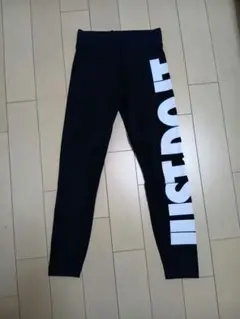 JUST DO IT. ロゴ入りブラック レギンスSサイズ⑦