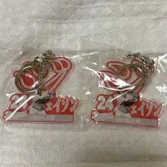 中日ドラゴンズ　ガチャ　ネームアクリルキーホルダー　ボスラー　2個セット