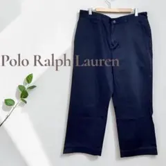 ポロラルフローレン POLO CHINO ワイドストレートチノパン 紺 男女兼用のサムネイル