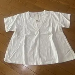 UNIQLO ユニクロ マーセライズコットン キーネック T（半袖） ホワイト