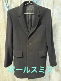 【極美品】 ポールスミス アンゴラ チェスターコート ブラック Mサイズ