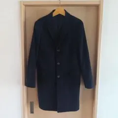 M ユニクロ カシミヤ ウール コート 濃紺 2017