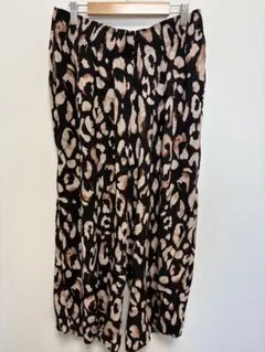H&M ヒョウ柄 ワイドパンツ