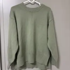 GU オリーブグリーン ニットセーター