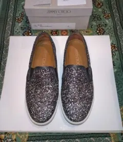JIMMY CHOO ジミーチュウ スリッポン グリッター 39サイズ