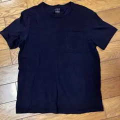 J.CREW SLIM-WASHED M ネイビー Tシャツ　胸ポケット付