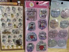 スヌーピー　ボンボンドロップシール＋ウォーターシール　3枚セット