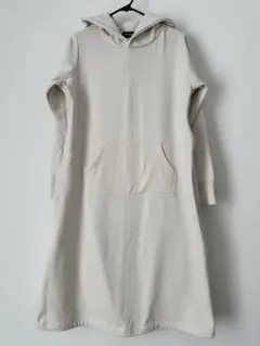 【限定値下@1/11まで】授乳口付きワンピース 授乳服 ホワイト S〜M